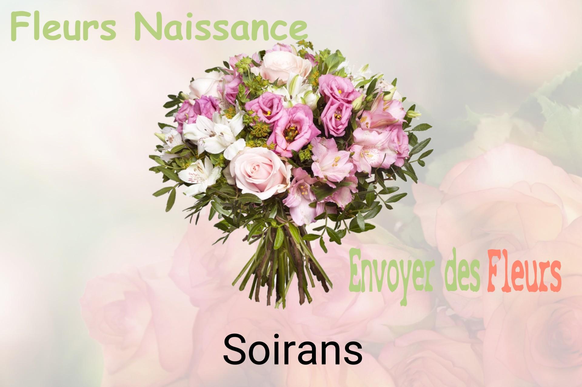 Bouquet de fleurs de naissance livré à Soirans